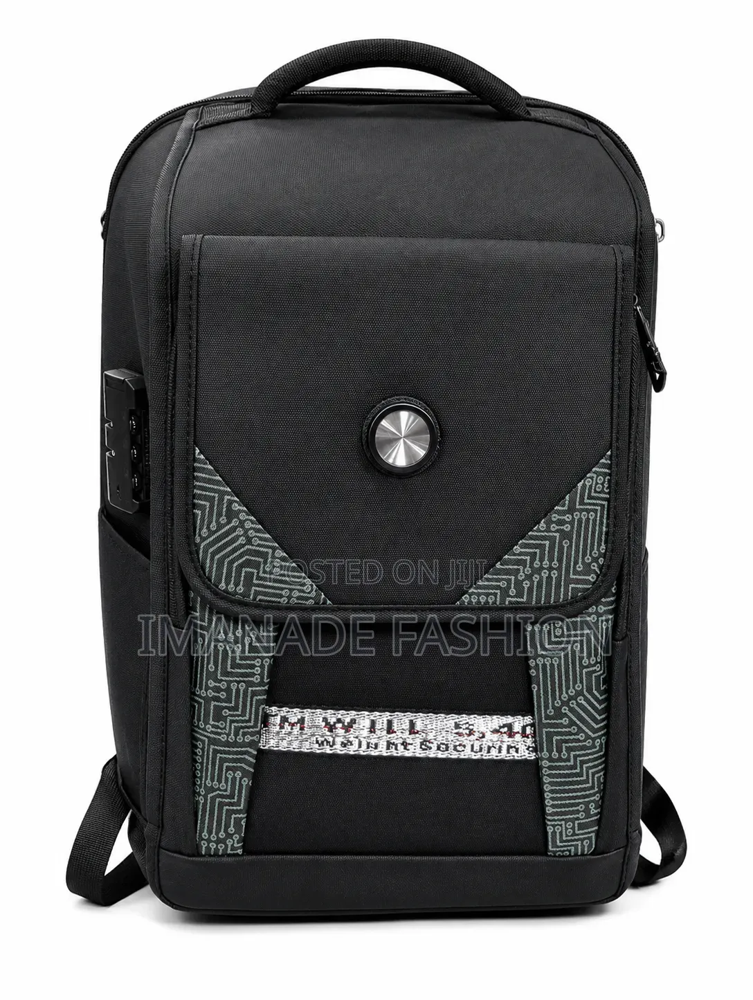 XRRUI Laptop Backpack – Black
