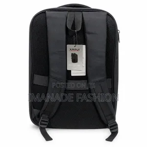 XRRUI Laptop Backpack – Black
