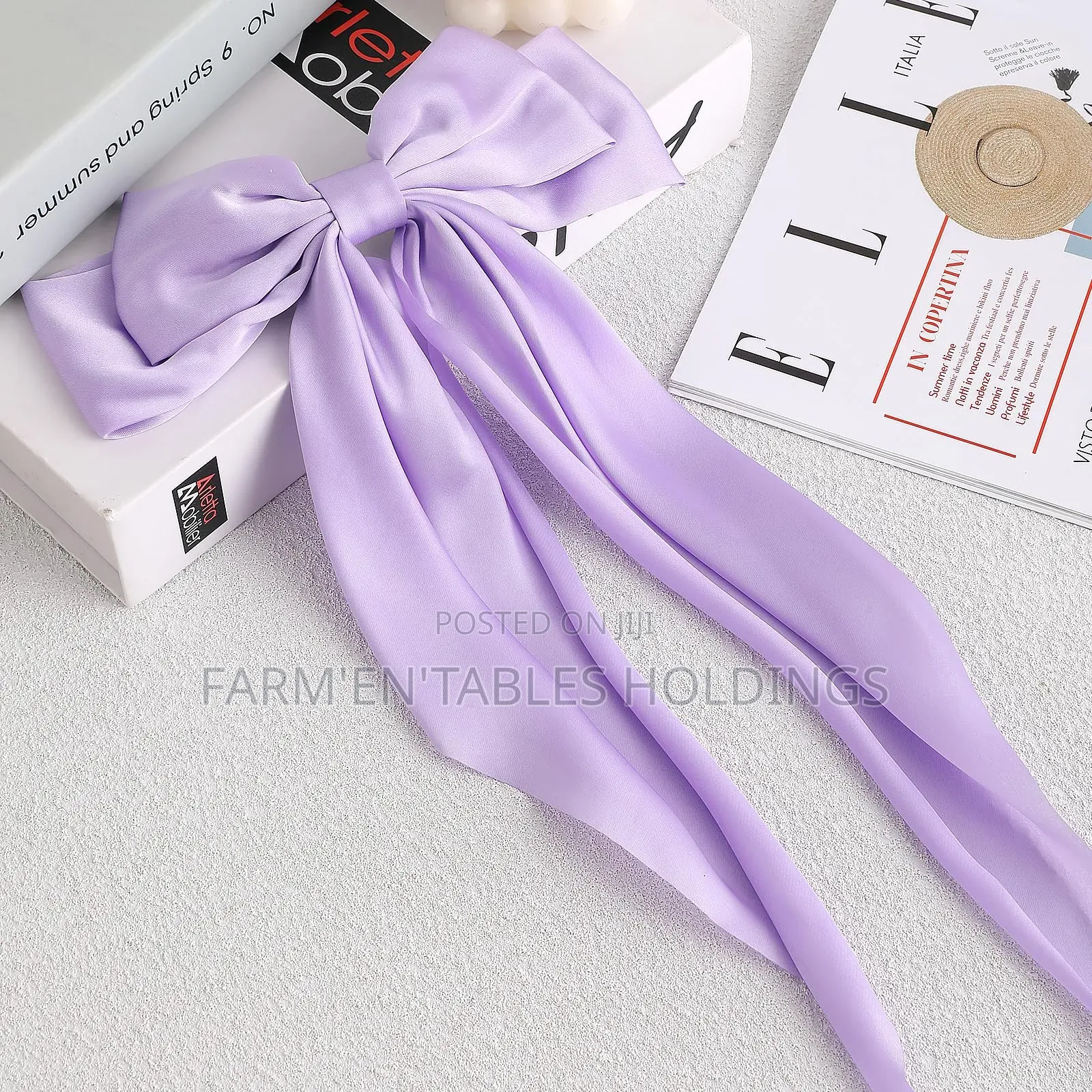 Long Satin Hair Bows