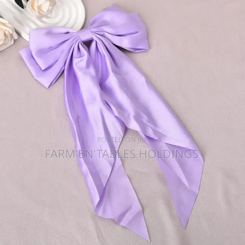Long Satin Hair Bows