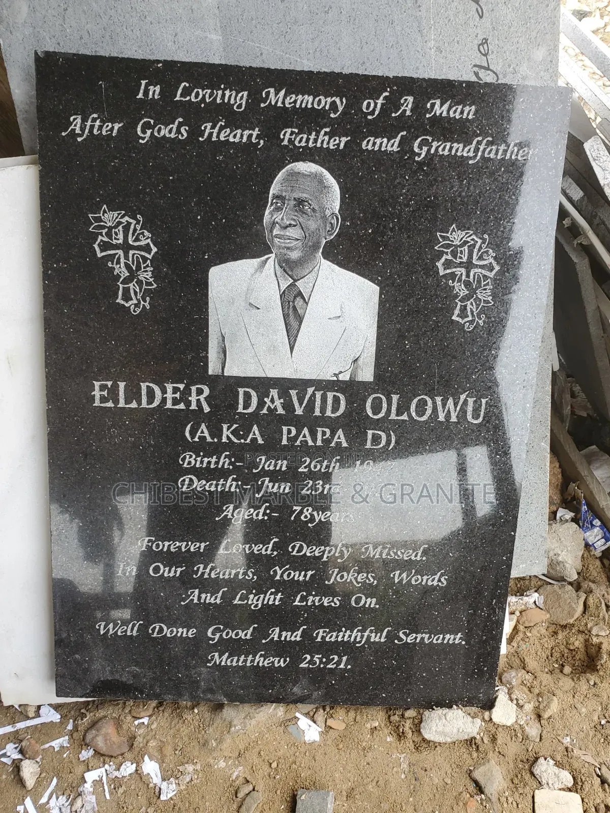 Marble Engraving Writing
