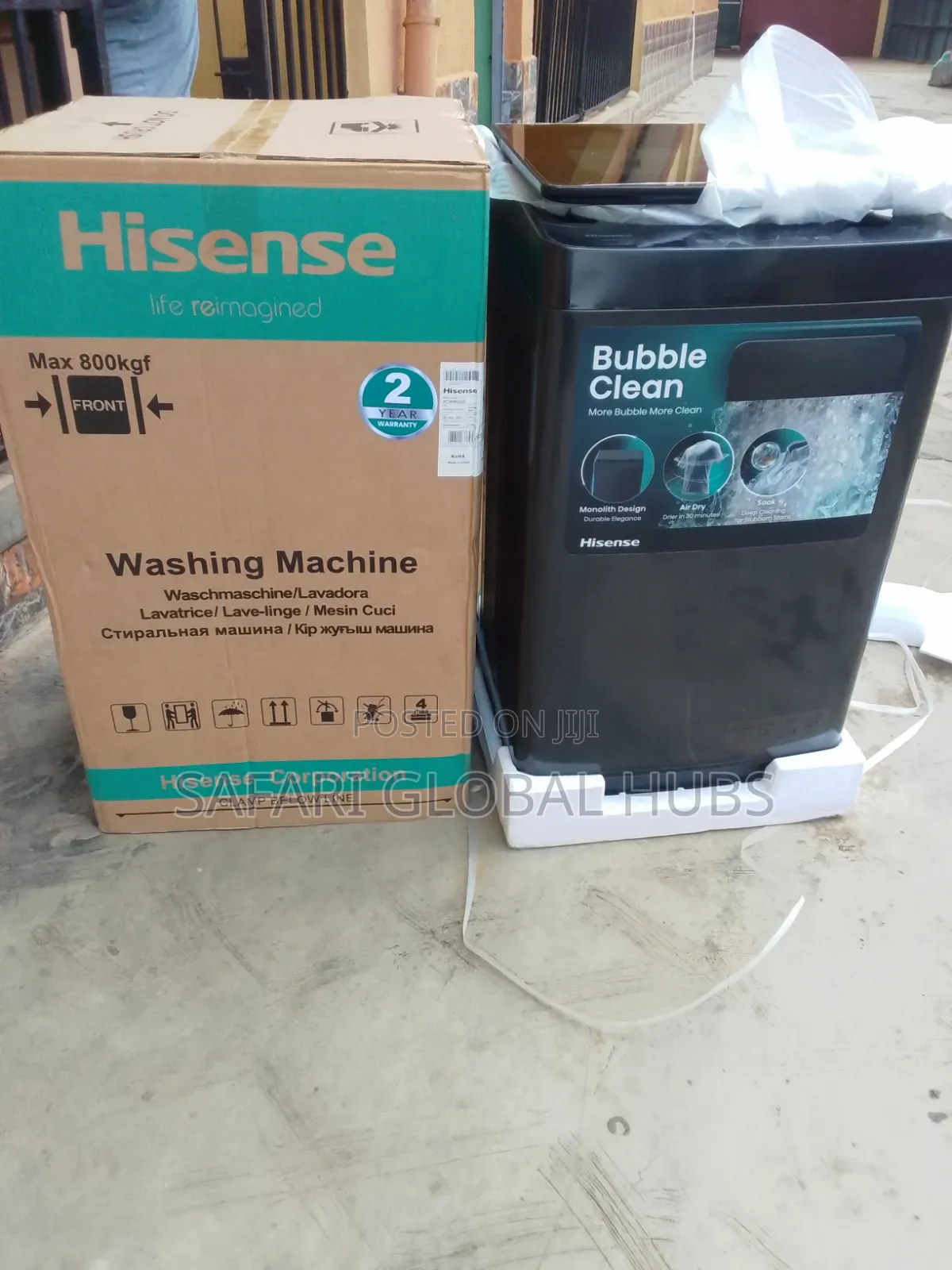 Hisense 9kg Automatic Top Load Washing Machine With Digital Features