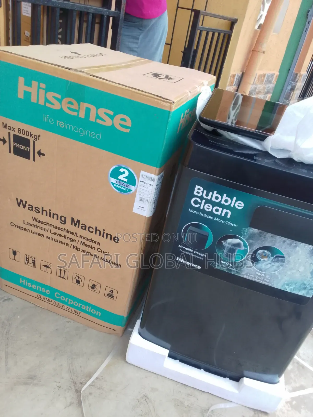 Hisense 9kg Automatic Top Load Washing Machine With Digital Features