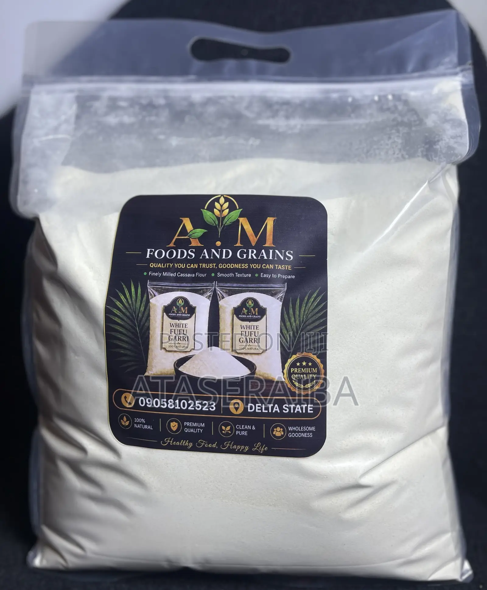 Premium White Fufu Flour – Smooth & Odorless