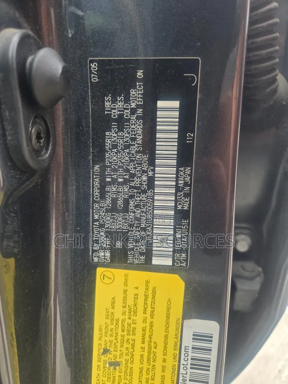 Lexus RX 2006 Black