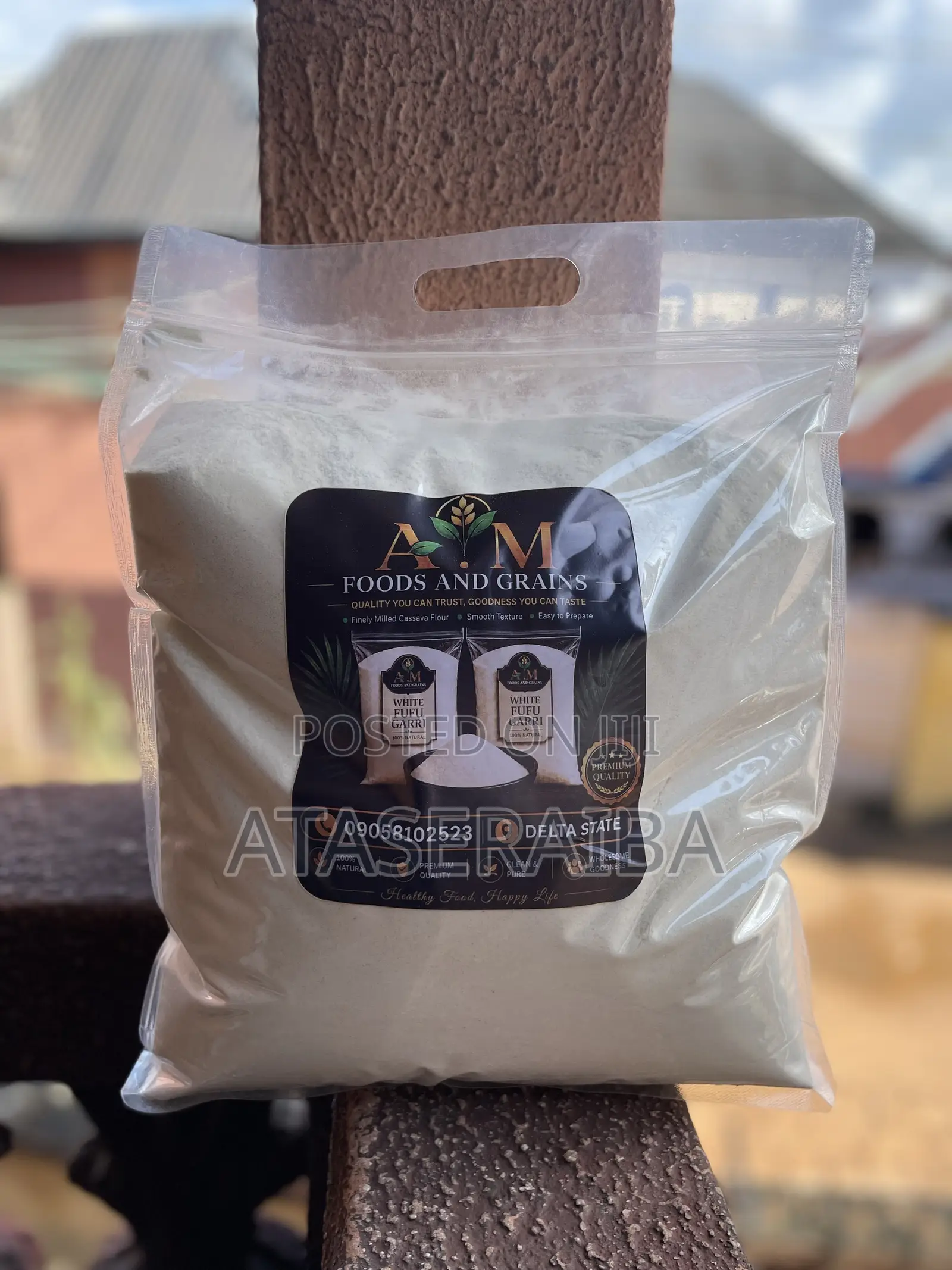 Premium White Fufu Flour – Smooth & Odorless
