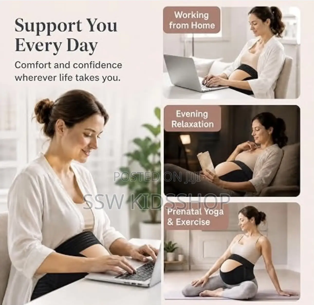 Adjustable Maternity Belly & Back Support Band