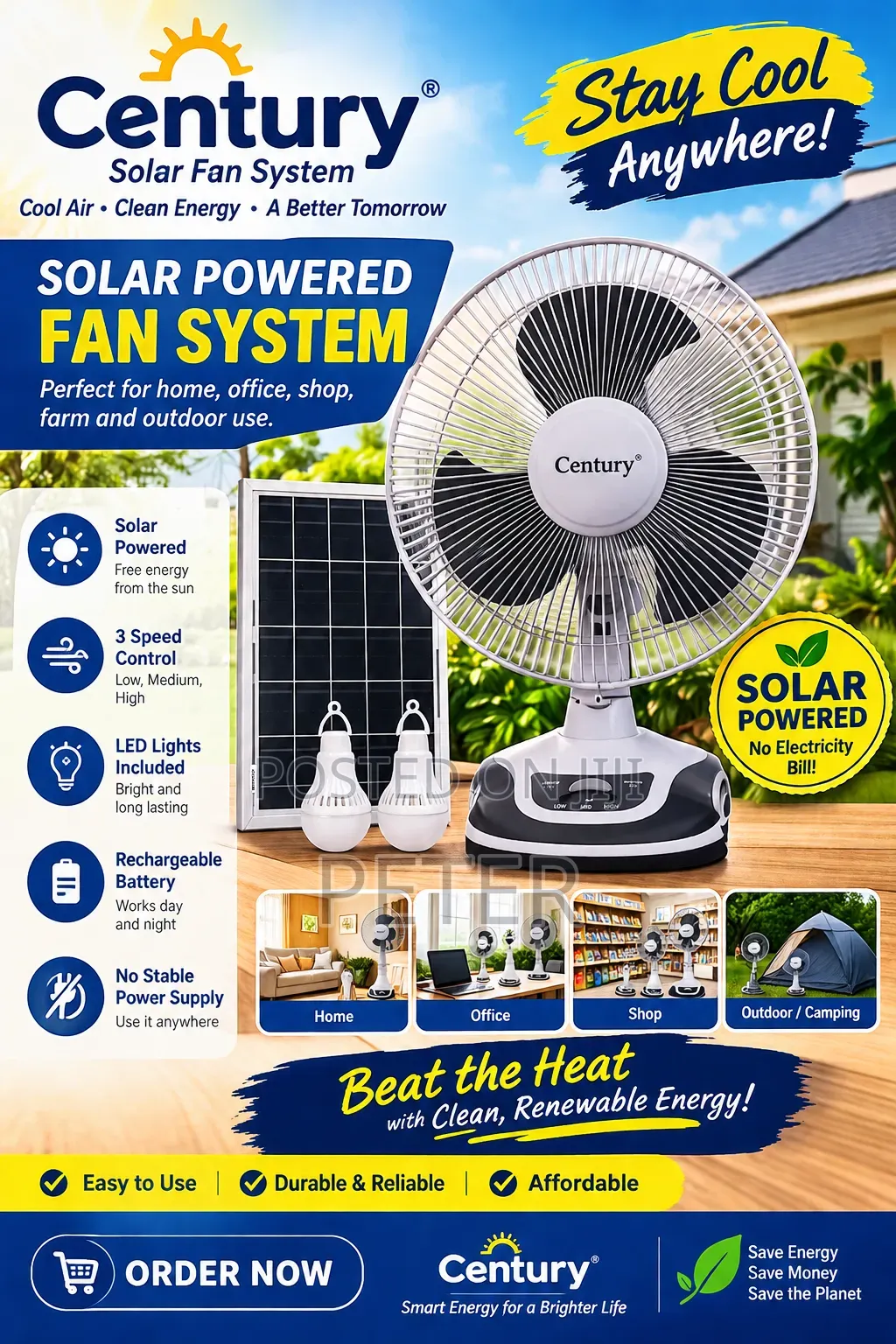 Century Solar Fan