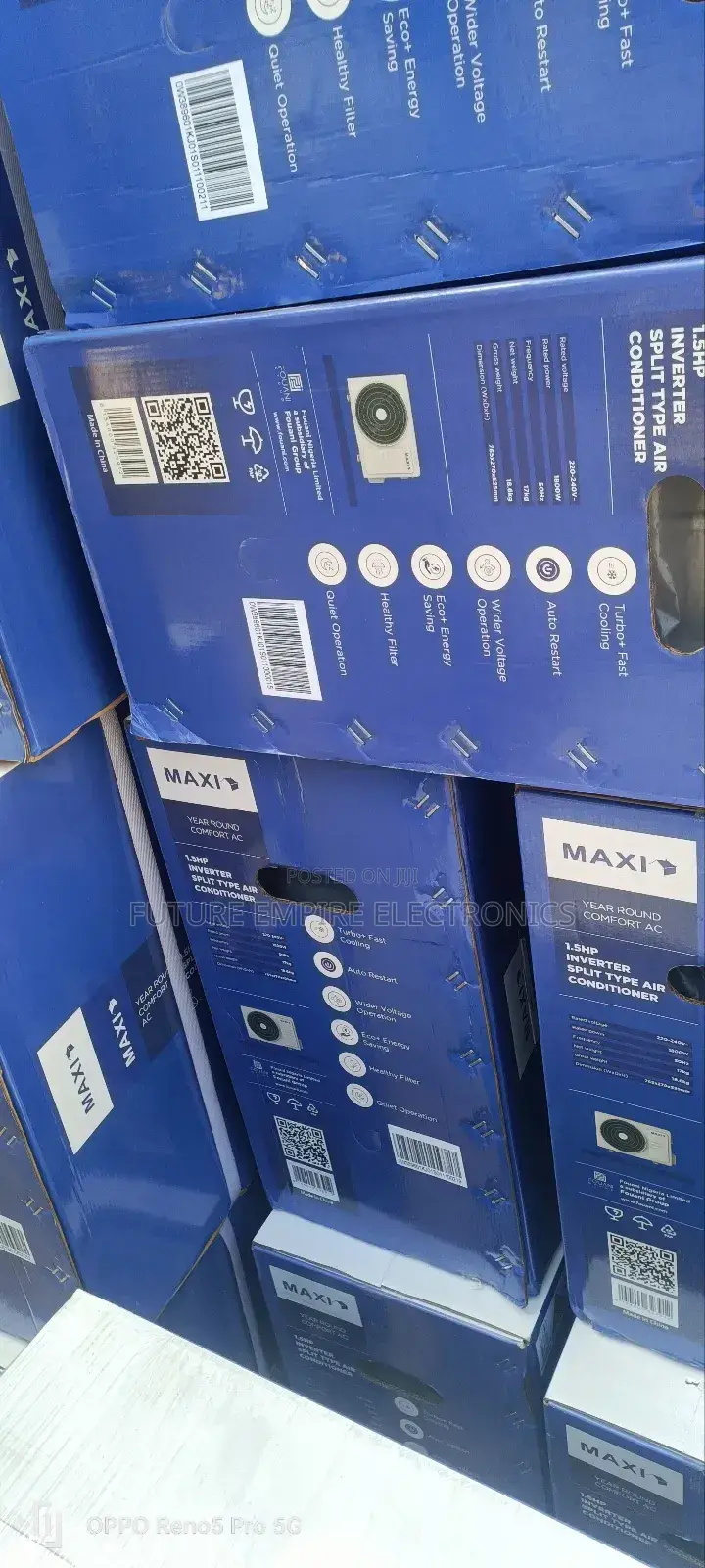 Original 1.5hp Maxi Inverter Split Type AC Condition Smart
