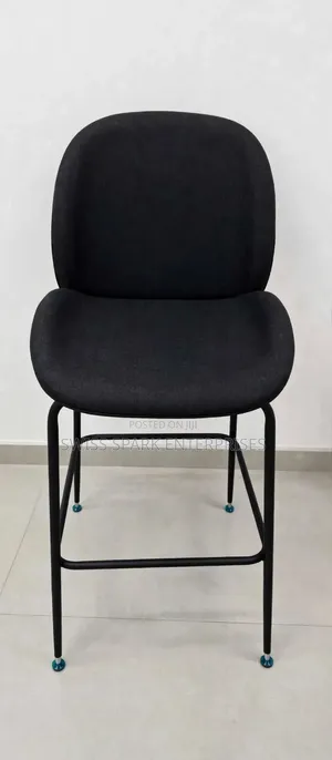 Luxury Black Bar Stool Chair - High Counter Chair / Kitchen Stool