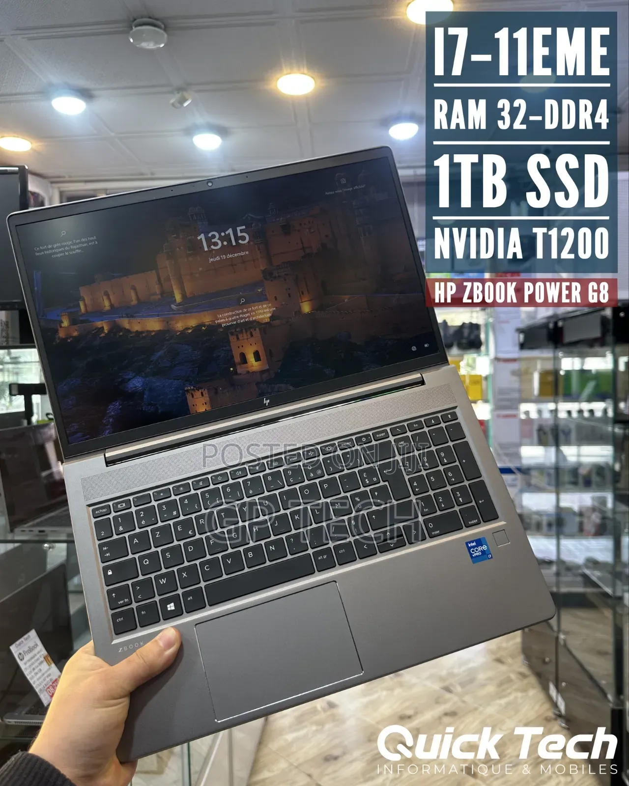 Laptop HP ZBook Power G9 i7 16GB Intel Core i7 SSD 512GB