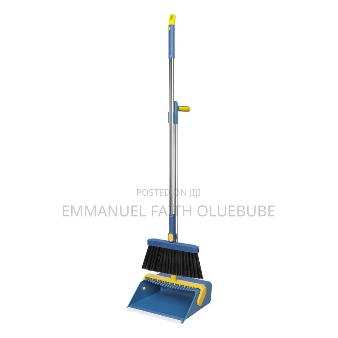 Foldable Long Broom  and Dustpan Set