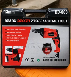 Beand Decker Bd-008 13mm 1250w Electric Drill | 2800rpm
