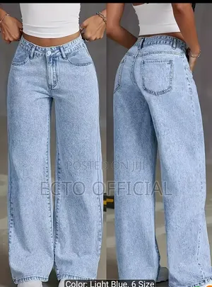 Women's High _Waist Baggy Wide Leg Jeans