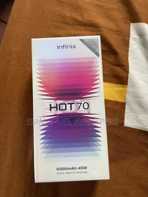 New Infinix Hot 70 128 GB Black