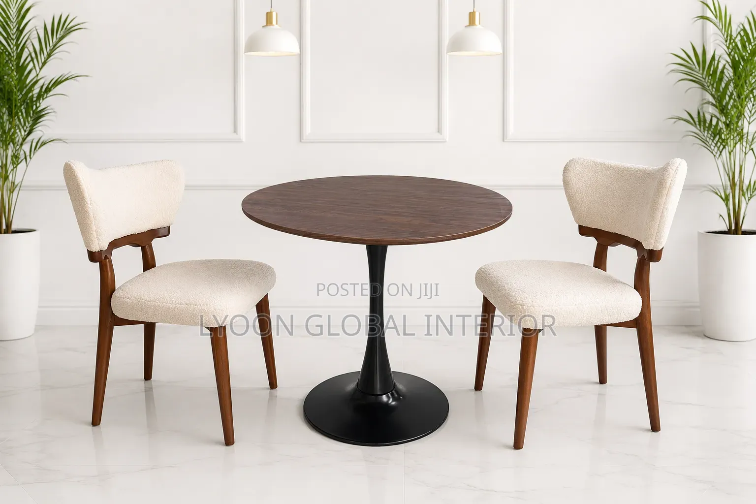 Classic Wooden Cafeteria Table Set