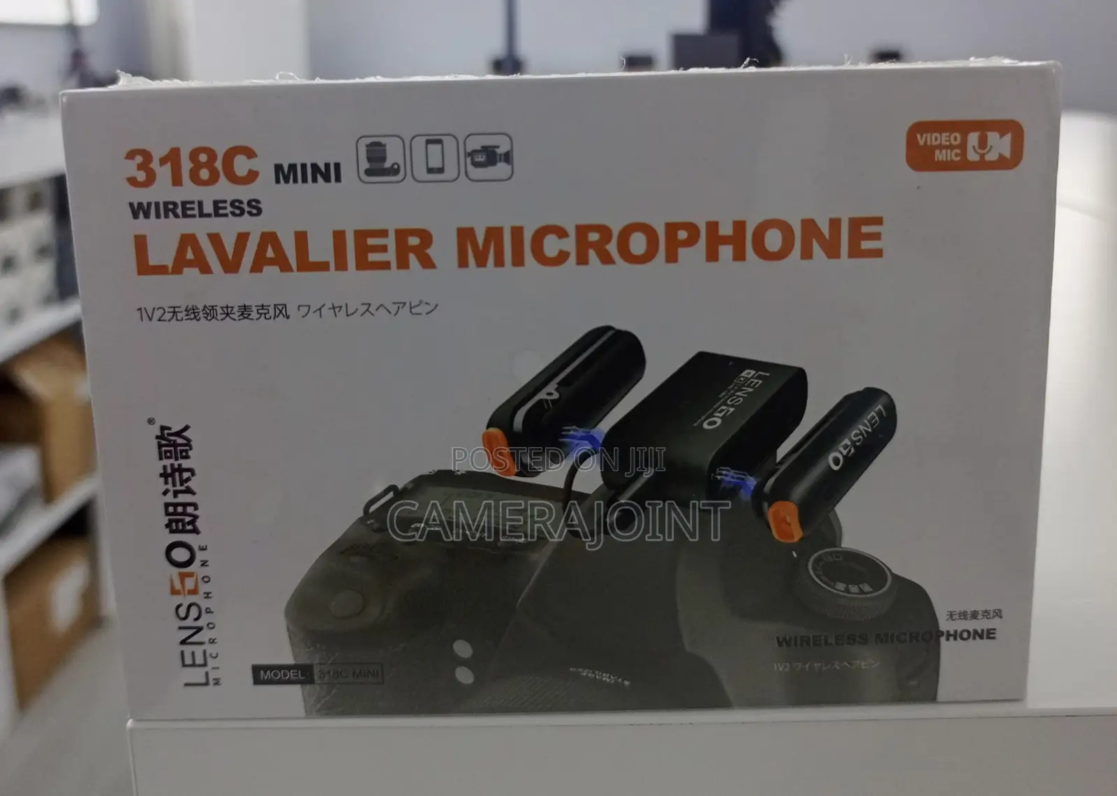 Lensgo 318C Mini Wireless Lavalier Microphone