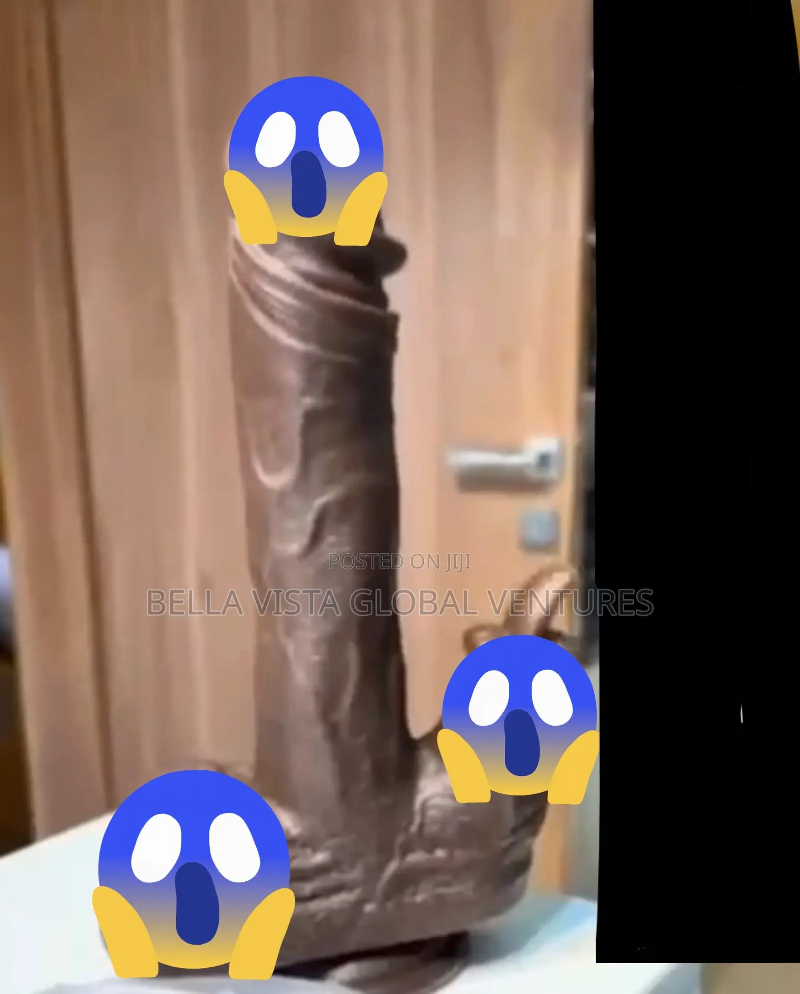 Black Thrusting Dildo With Clitoris Stimulator