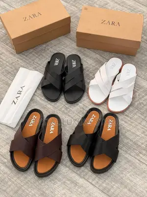 Zara Quality Luxury Men Genuine Leather Pams
