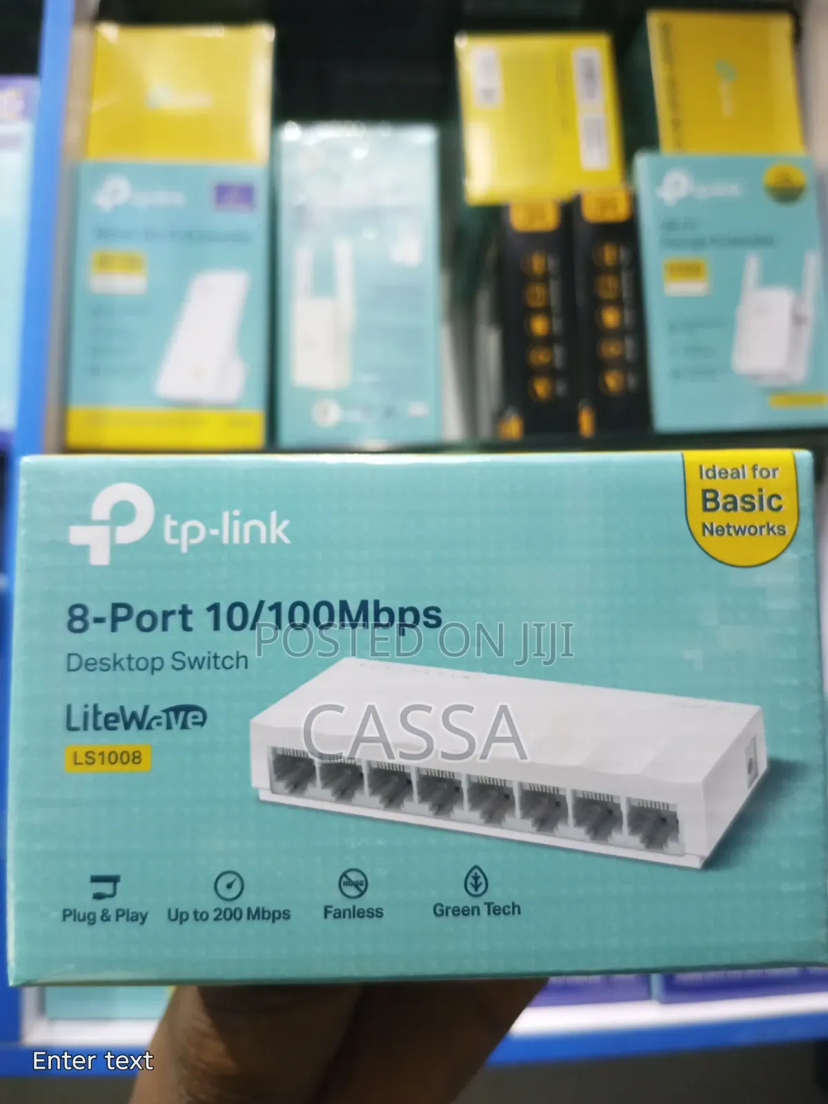 TP-Link 8-Port 10/100Mbps Desktop Switch.