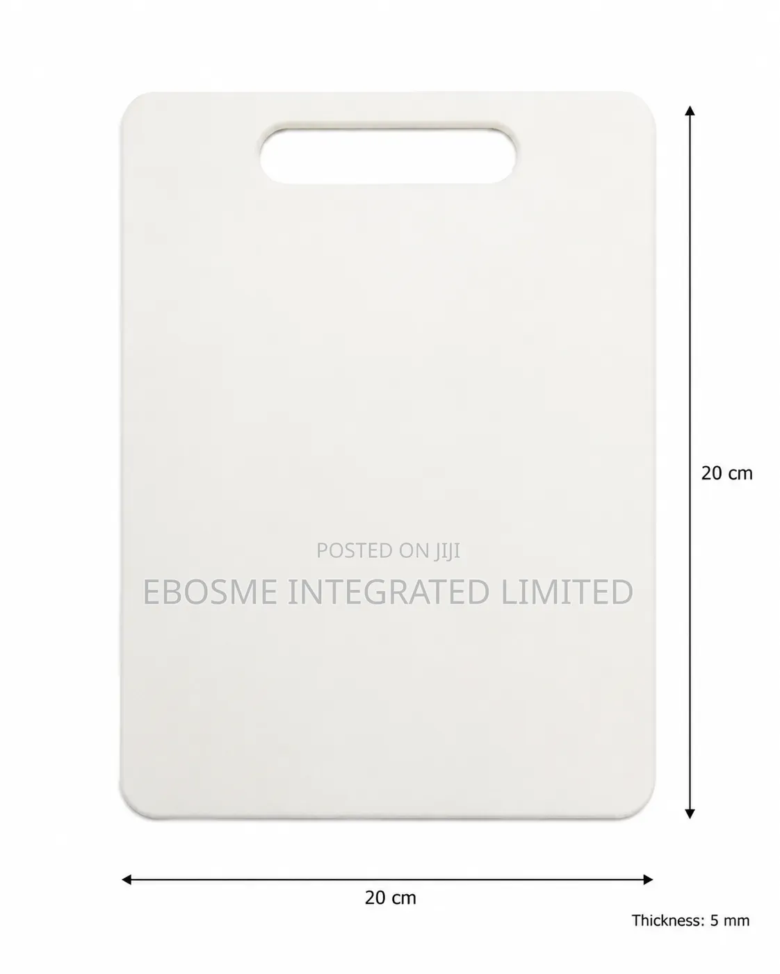 White Kitchen Cutting Board With Handle