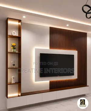 Unique Design TV Media Console