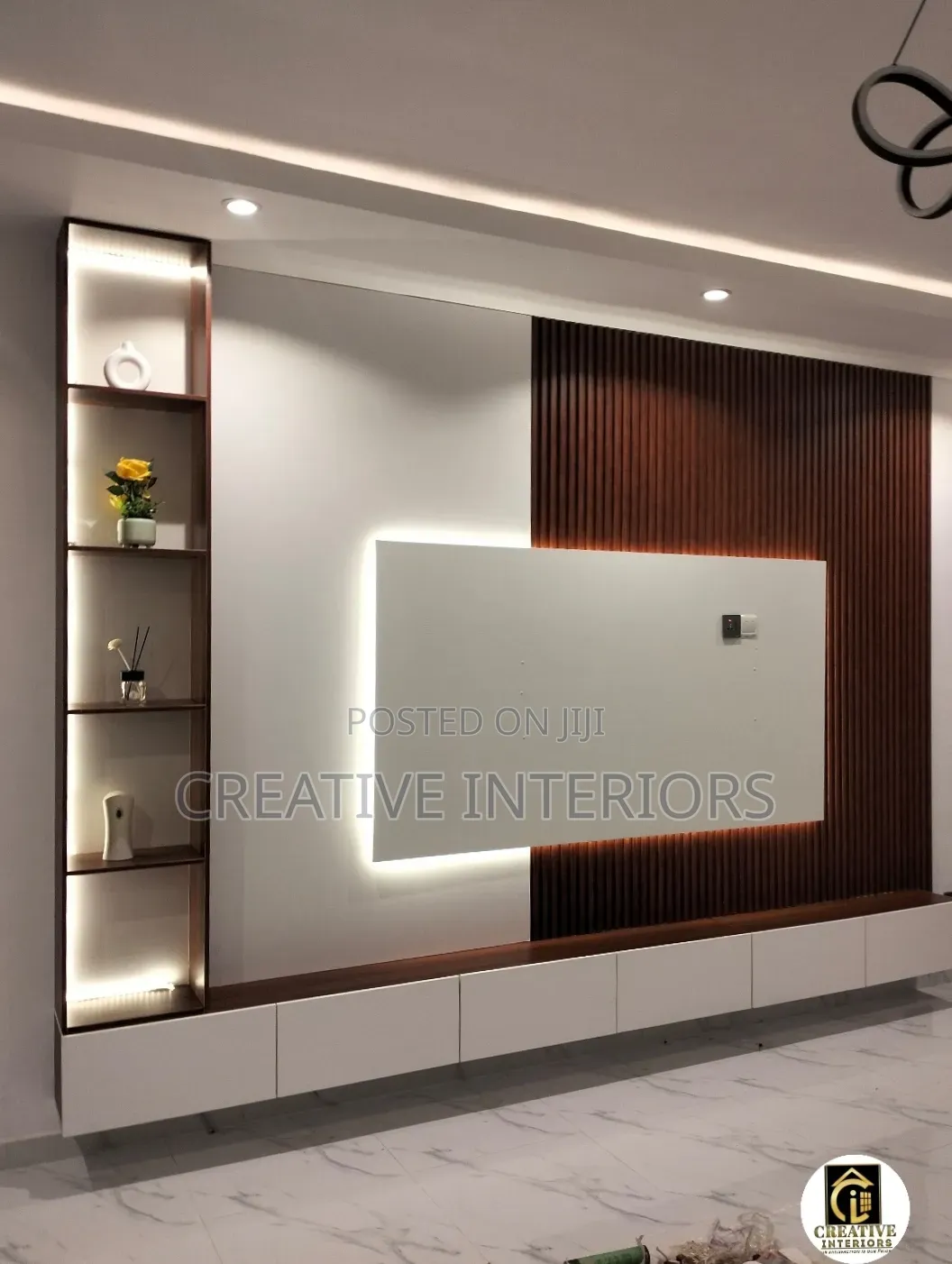 Unique Design TV Media Console