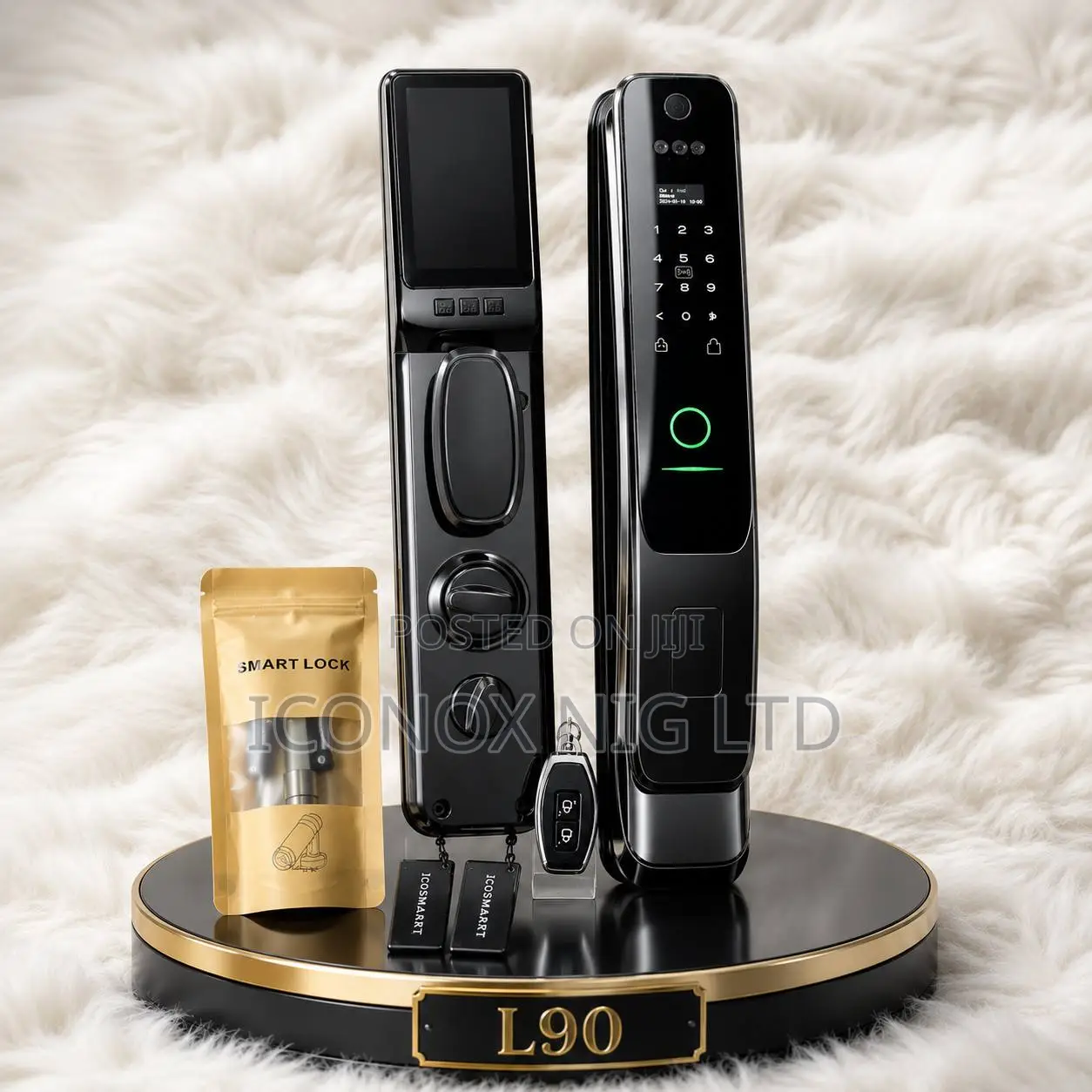 Smart 3D Face L90 Automatic Smart Door Lock Camera Security Biometric