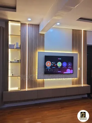 Fluted Panel/Board TV Media Console