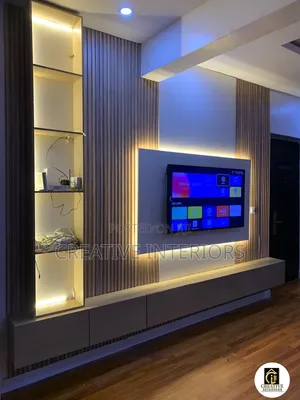 Fluted Panel/Board TV Media Console