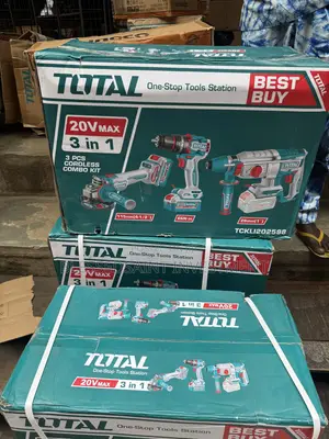 Total 3in1 Cordless Power Tools Set Combo Kit Set