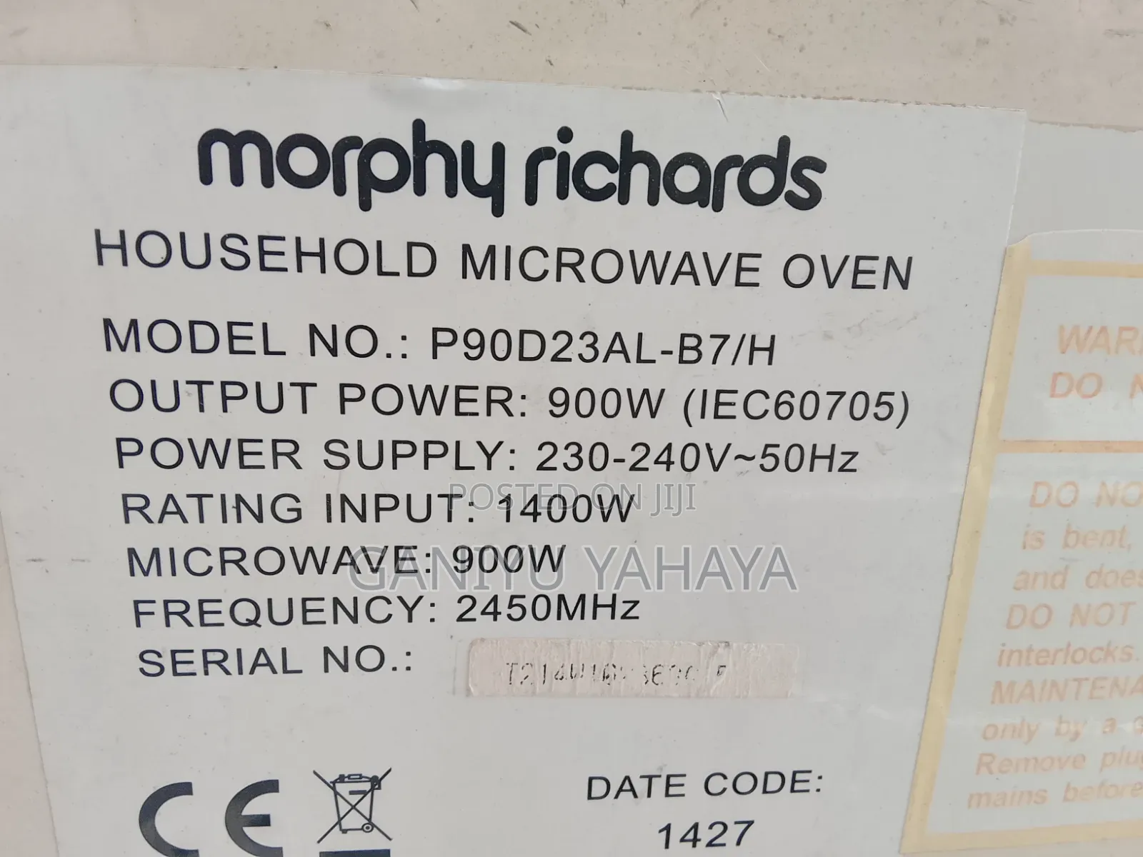 Microwave Oven