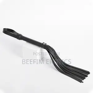 Leather Flogger Soft Multi-Tail Sex Whip With Wrist Loop BDSM Whip