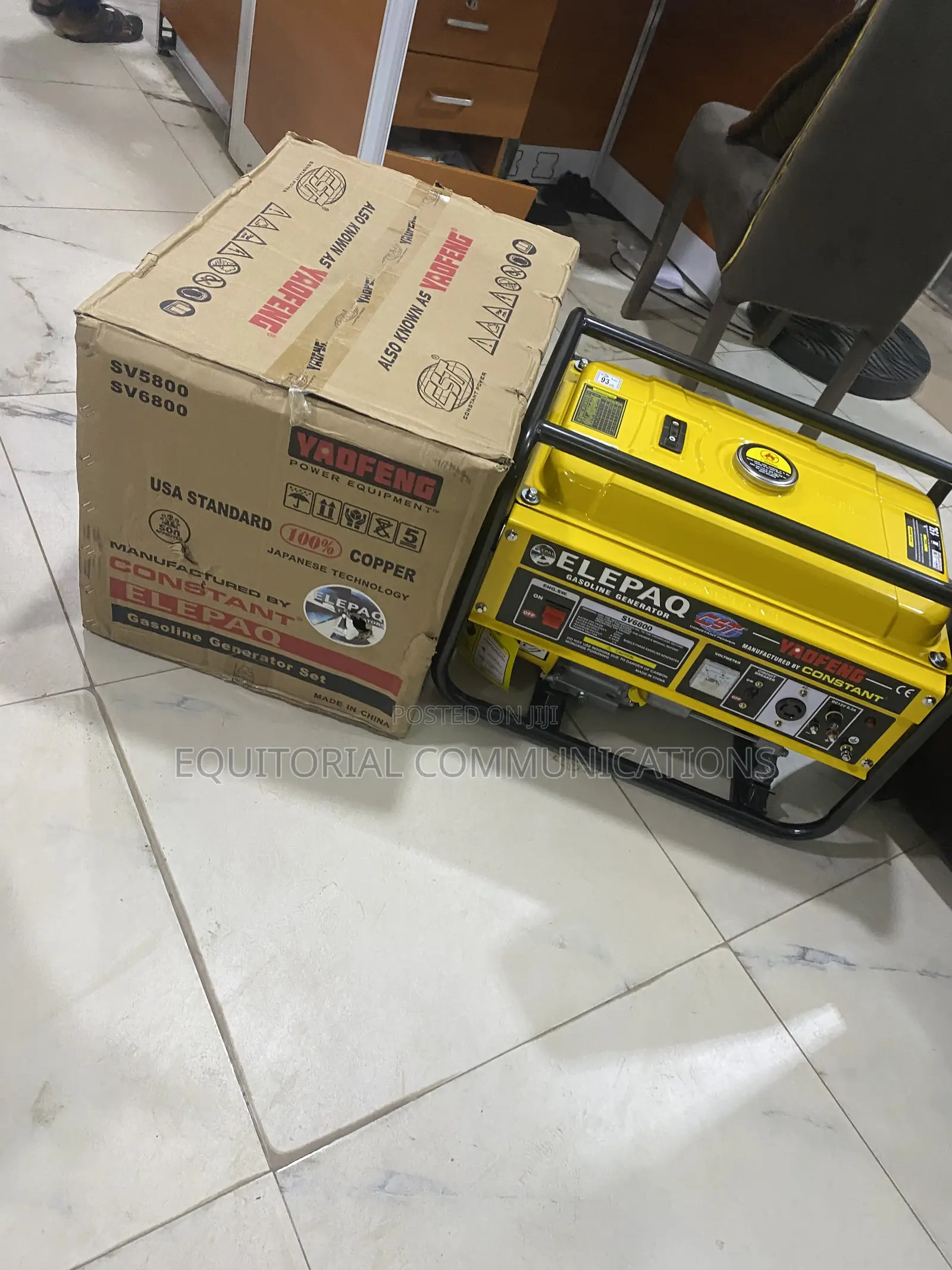 Elepaq SV6800 Gasoline Generator – Available Now
