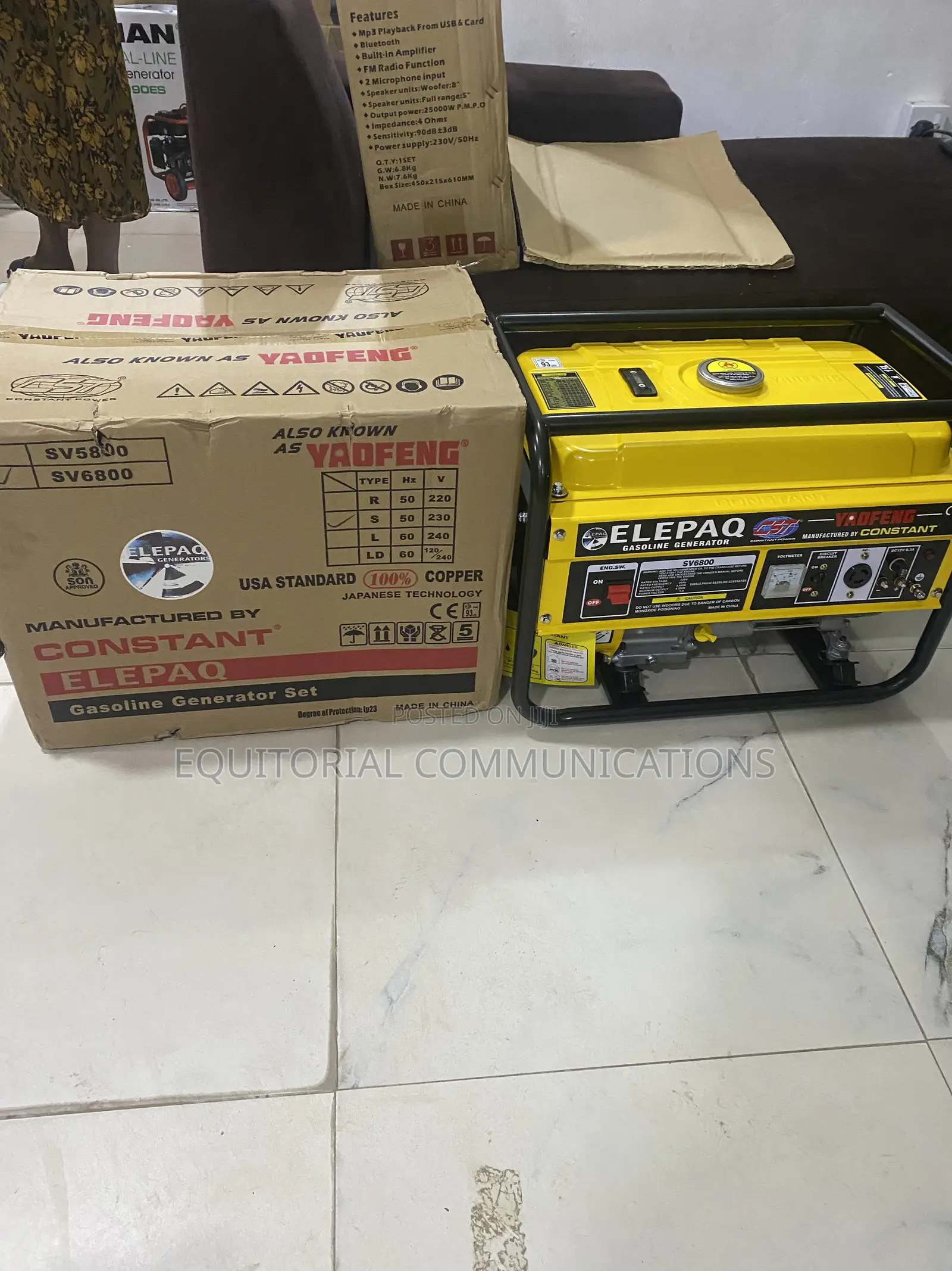 Elepaq SV6800 Gasoline Power Solution