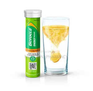 Berocca Energy Vitamin B & C Effervescent Tablets - 15 Count Tube