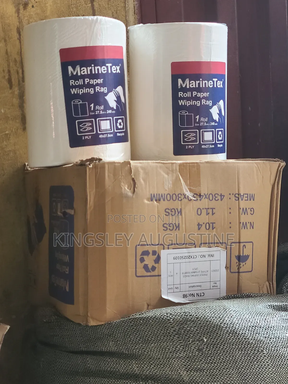 Marine Tex Roll Paper Wiping Rag