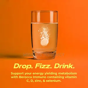 Berocca Immuno Vitamin C, D & Zinc Effervescent Tablets - 15 Count
