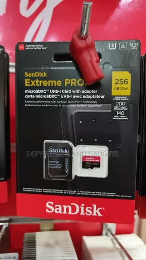 Sandisk Extreme Pro 256gb Micro Sd Card 200mb/S