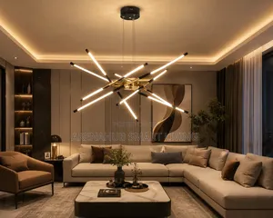 Nordic Modern LED Linear Chandelier