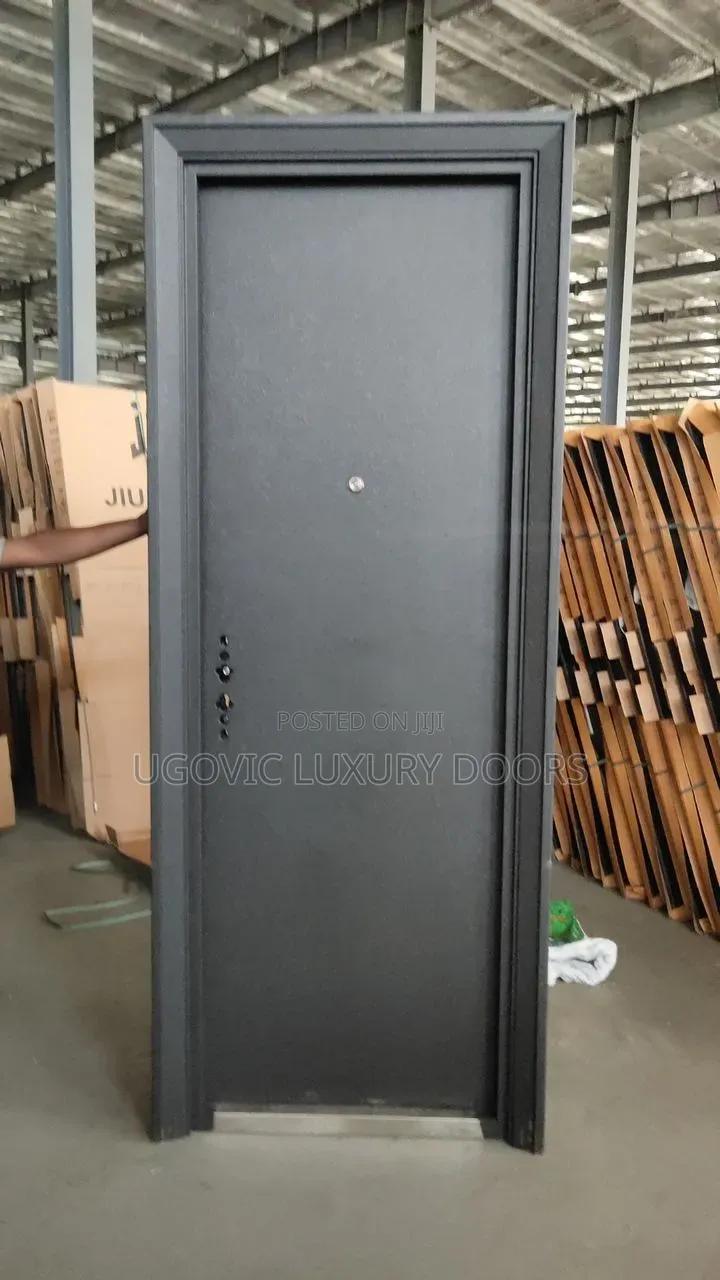 3ft Extra Height Premium Black Security Door
