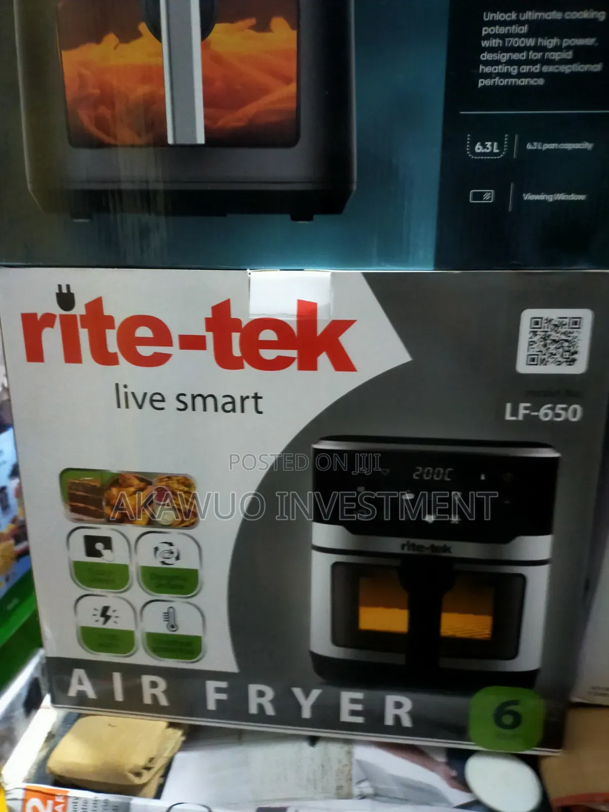 Rite Tek Air Fryer 6.lits
