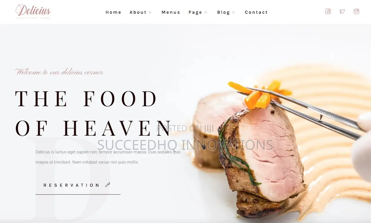 Restaurant Website With Online Ordering