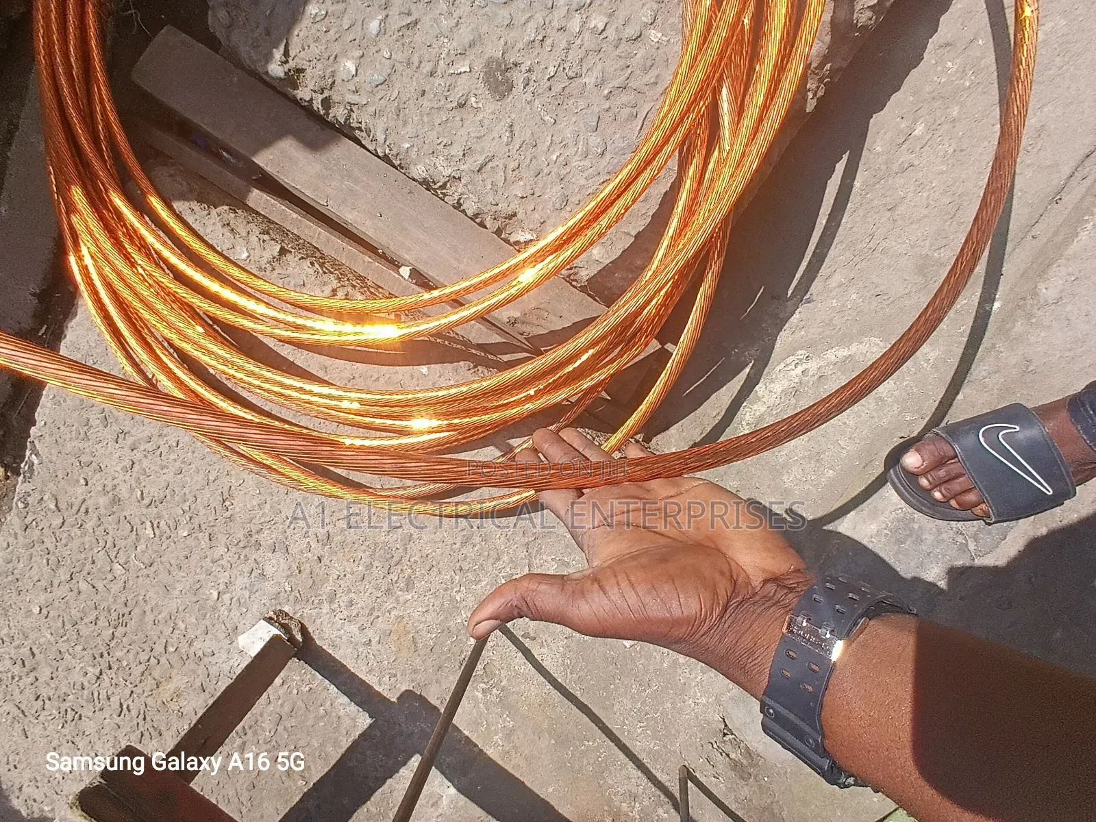 185mm Single Bare Copper