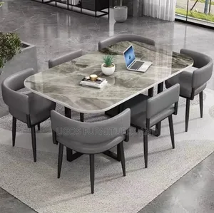 Dinning Marble Top by 6 Seaters