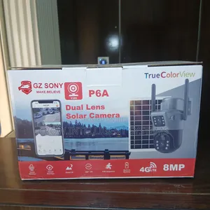 G2 Sony P6a 8mp 4g Lte Dual Lens Solar CCTV Camera