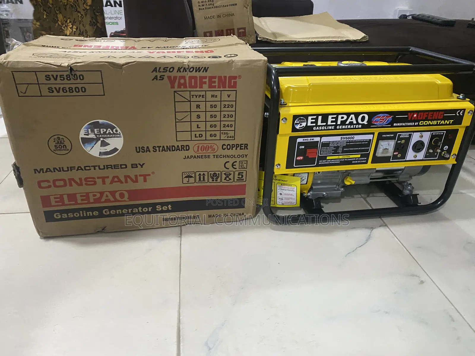 Elepaq SV6800 Convenient Power Generator