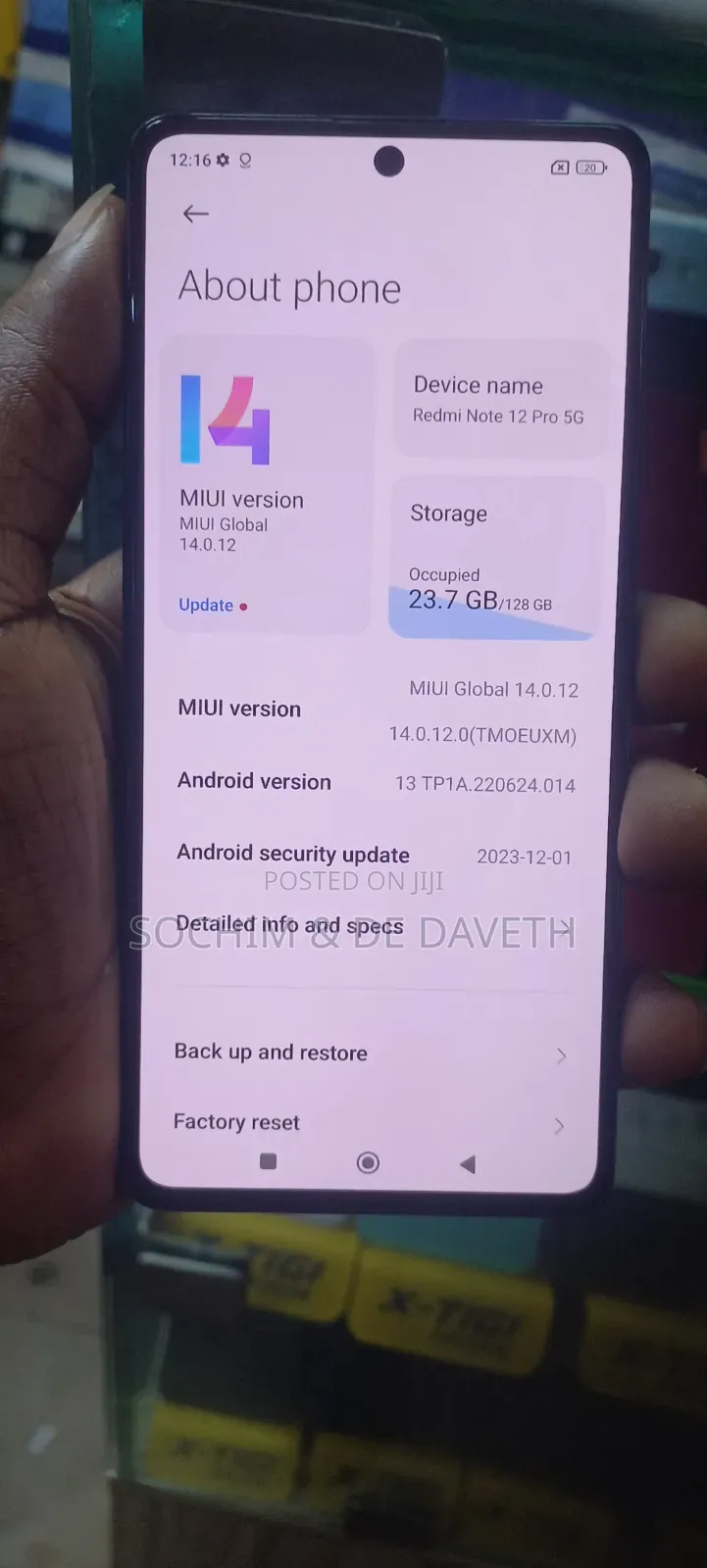 Xiaomi Redmi Note 12 Pro 5G 128 GB Black
