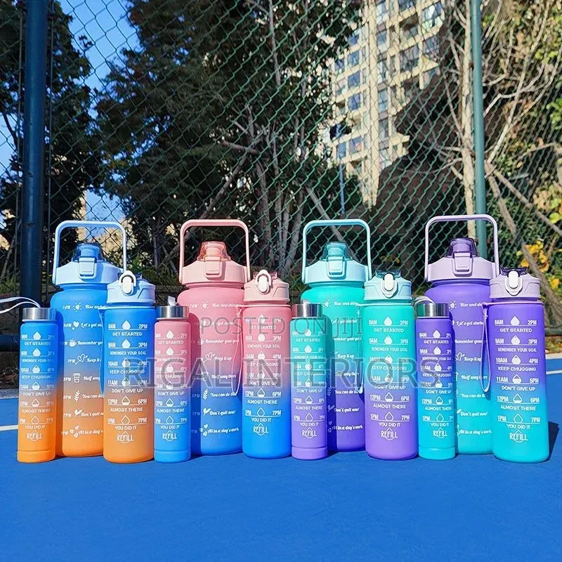 3 in 1 Motivational Water Bottle