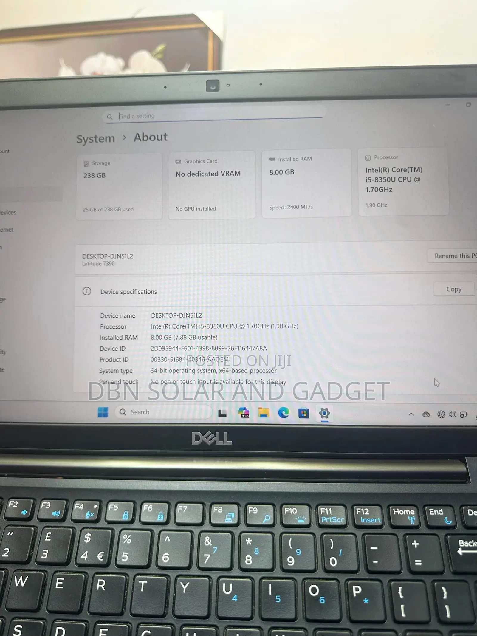 Laptop Dell Latitude 7390 8GB Intel Core i5 SSD 256GB
